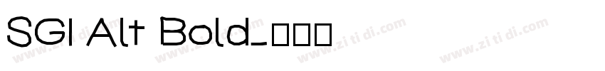 SGI Alt Bold字体转换